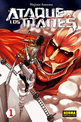 Imatge de la portada del còmic Ataque a los titanes