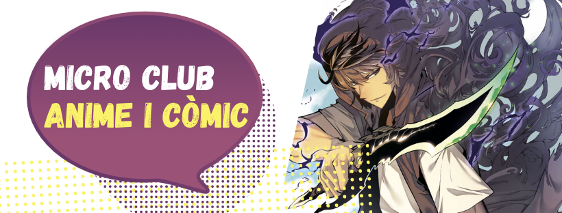 Imatge amb el text Micro Club Anime i Còmic i una imatge de Solo Leveling